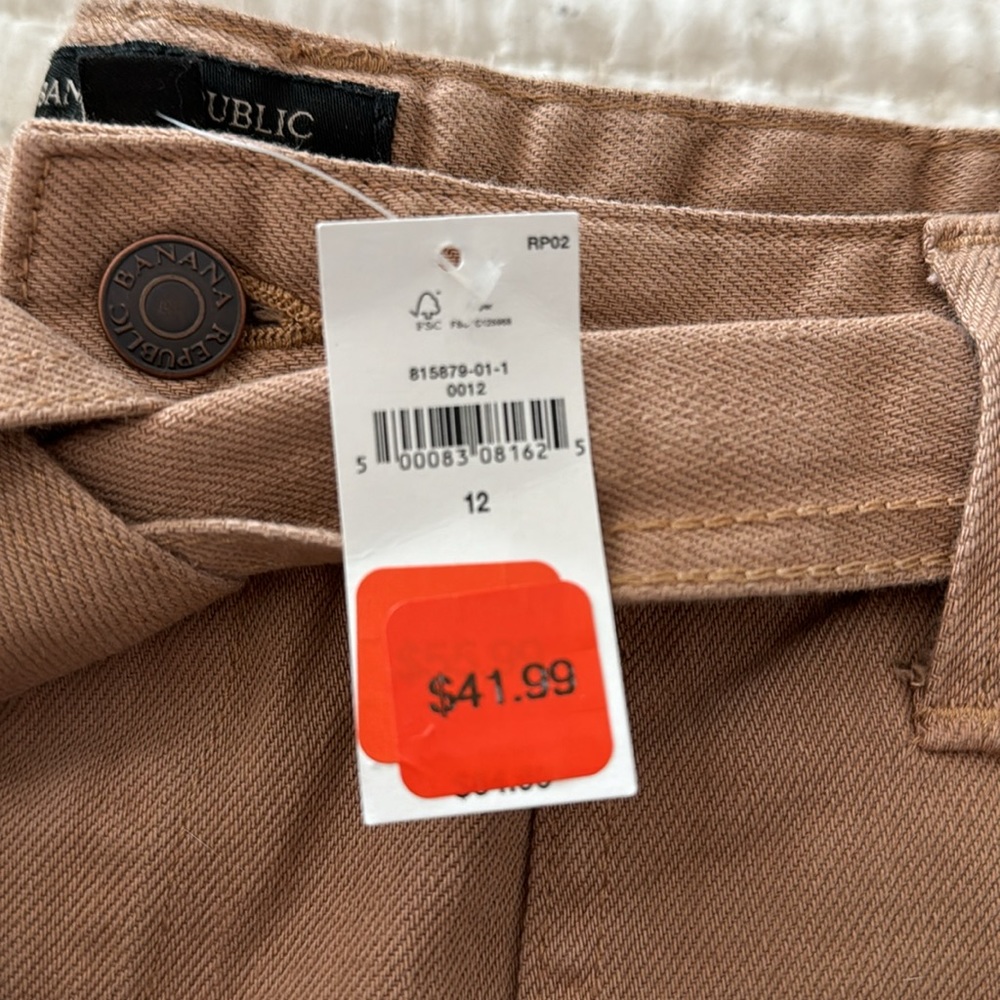 NWT Banana Republic Short Size 12 Tie Waist - Picture 5 of 5